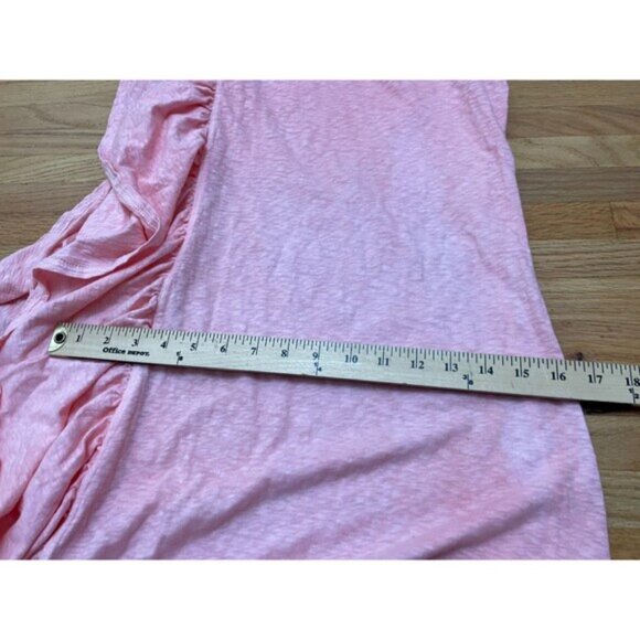 Free People Elisa Women's M Pink Dress Cotton Maxi Beach Ruffled One-Shoulder - Picture 5 of 9
